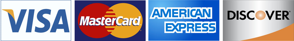 Accepted payment methods: Visa, Mastercard, American Express, and Discover